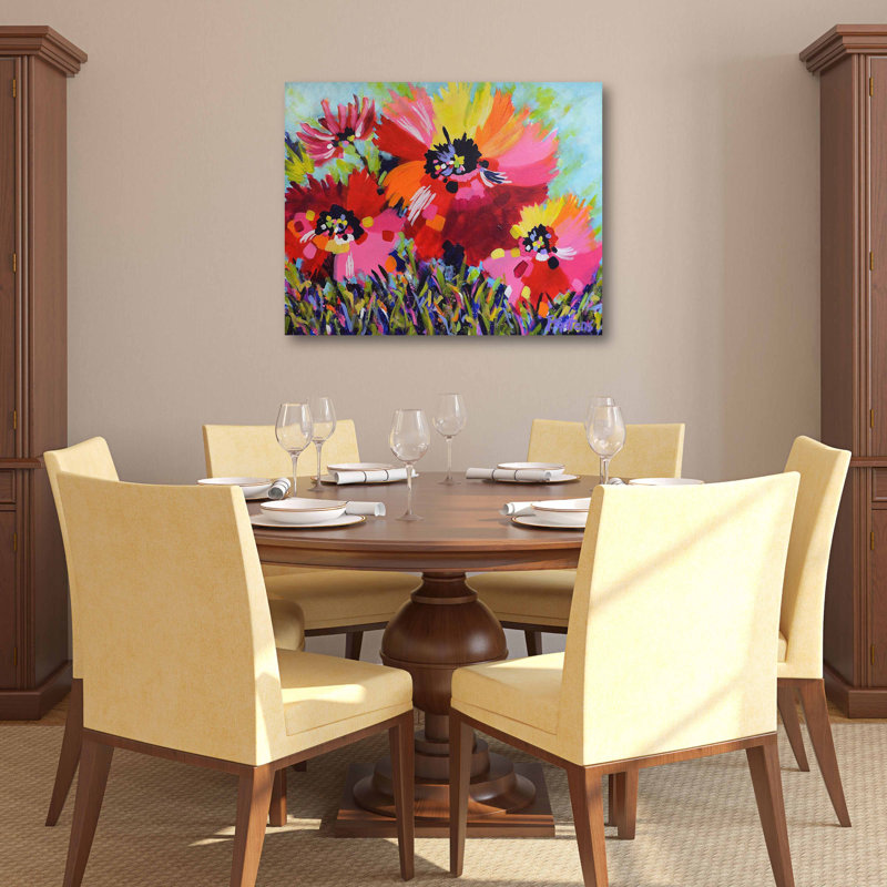 « big red pops », reproduction sur toile