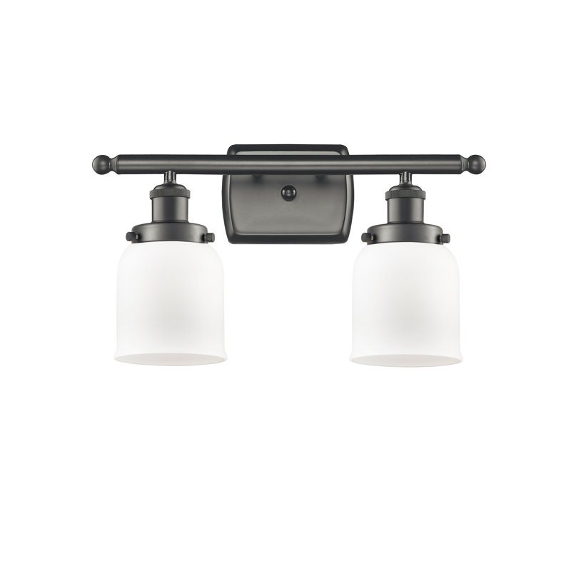 Calton 2 - Light Dimmable Vanity Light, Matte White, Incandescent , Oil Rubbed Bronze