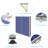 6Ft Mid-Size Table Tennis Table Foldable & Portable Ping Pong Table Set For Indoor & Outdoor Games With Net, 2 Table Tennis Paddles And 3 Balls