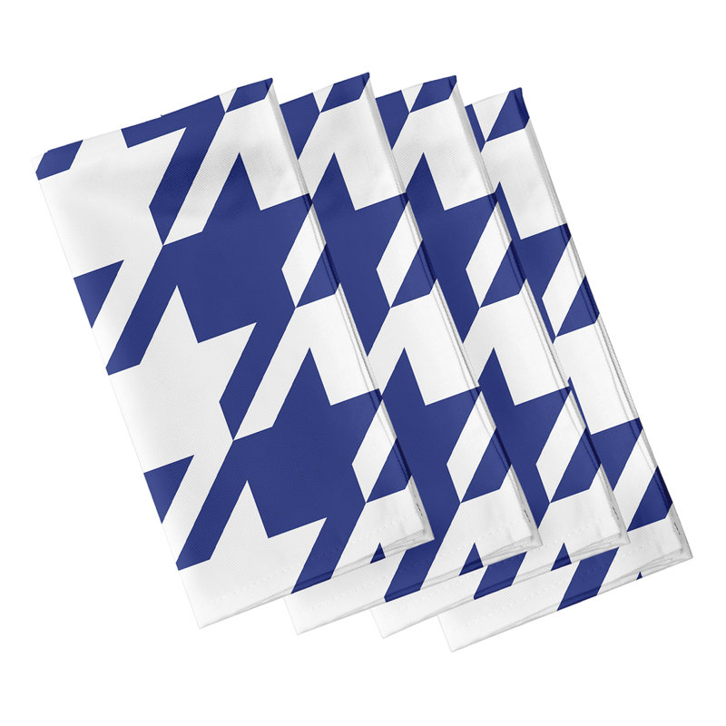 Ensemble de serviettes 4 pièces Bryant, Bleu royal, L 18 po x L 18 po