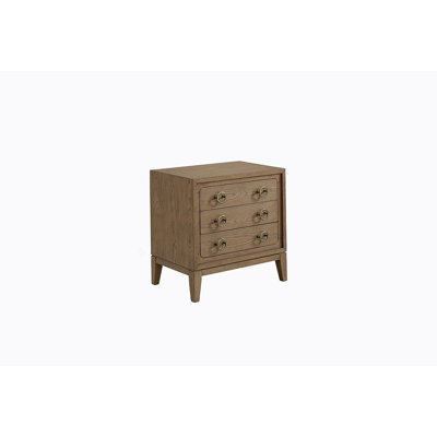3 Drawer Nightstand With USB In Latte Finish
