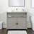 Rectangular Wood Outdoor Console & Buffet Table with Storage Cabinet