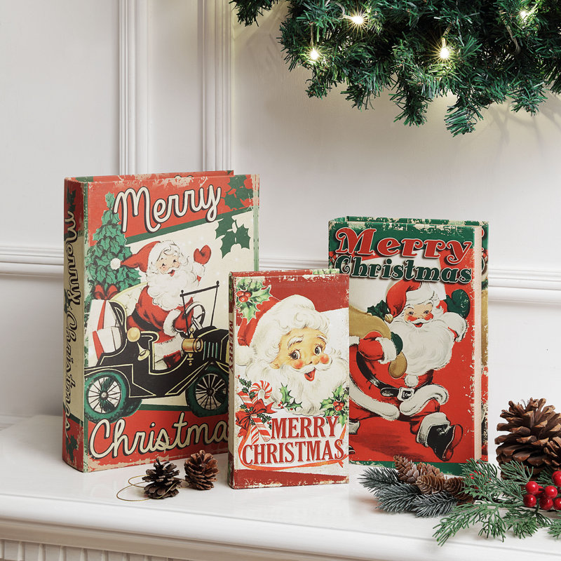 Ensemble de 3 livres gigognes - Père Noël
