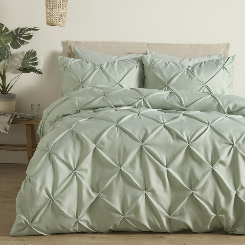 Lara Polyester Solid Colour Duvet Cover Set, Super King