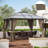 Outsunny 10' X 12' Universal Gazebo Sidewall Set With Panels, Hooks And C-Rings Included For Pergolas And Cabanas-125204787-125204789