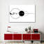 Silhouette d'oiseaux volants sur toile-202407086