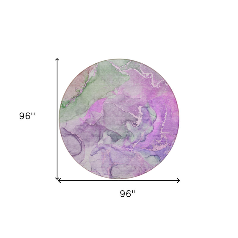 Tapis d'intérieur rond 8 po