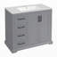 Meuble-lavabo moderne 36 "avec lavabo en céramique-1736473674
