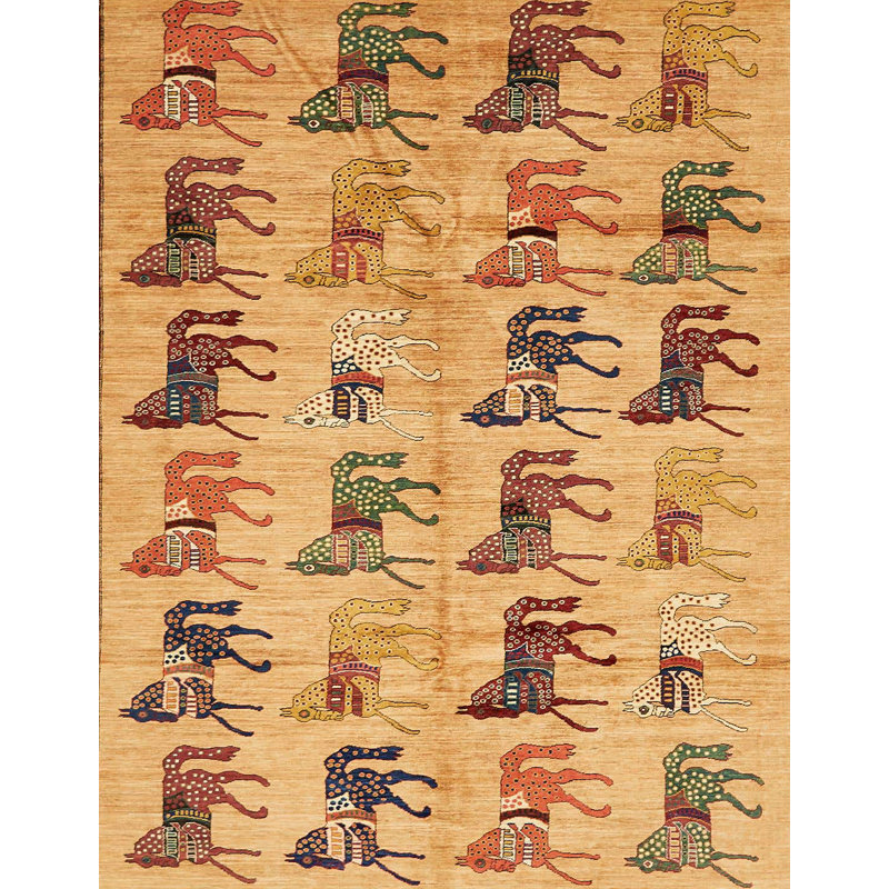 Tapis abstrait moderne 672, Rectangle 3 pi x 5 pi