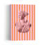 Artemispinkorangestripes Ratio2X3 Abstract Contemporary Architecture Wall Art Print by Talitha McQueen - Wrapped Canvas Print-672099223