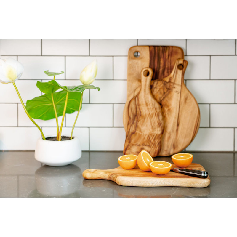 Camphor Laurel Wood Medium Paddle Cutting Board
