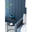Vase de table en verre bleu 7,1 po Didi