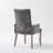22" W Upholstered Tufted Dining Chairs with Solid Wood Legs-1972399772