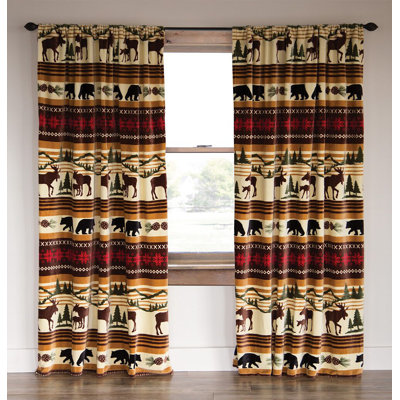 Polyester Room Darkening Curtain Pair