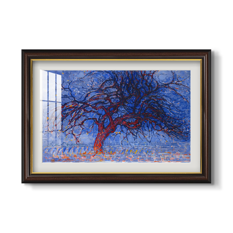 L'Arbre rouge, 1909 - Piet Mondrian - Reproduction encadrée sur mesure, 16 po x 22 po, Impression encadrée avec passe-partout