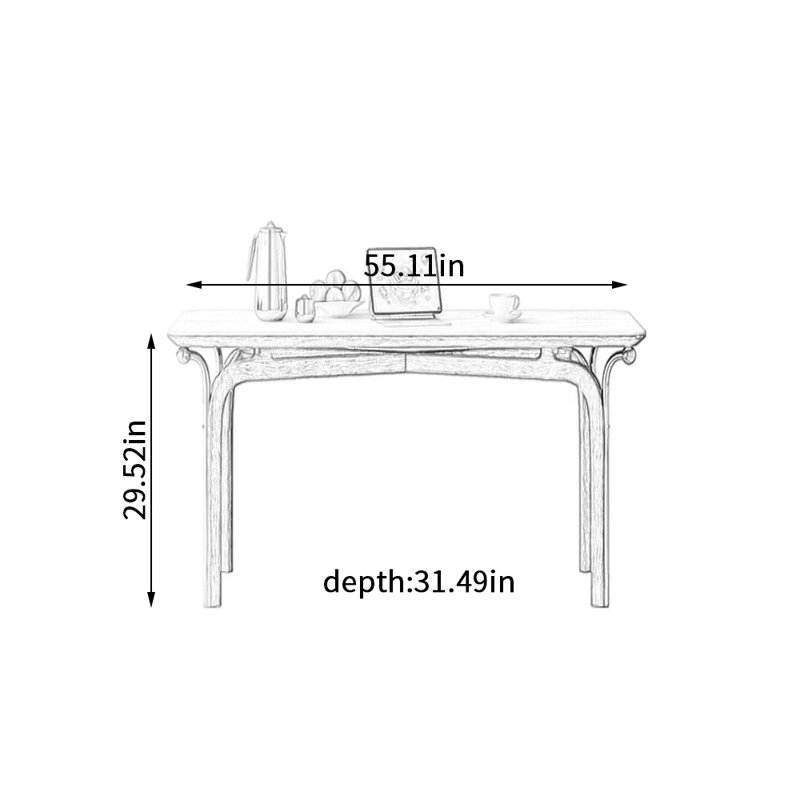 Table de salle à manger Quality, H 29,52 po x L 55,11 po x l 31,49 po