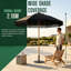 200cm Balcony Parasol