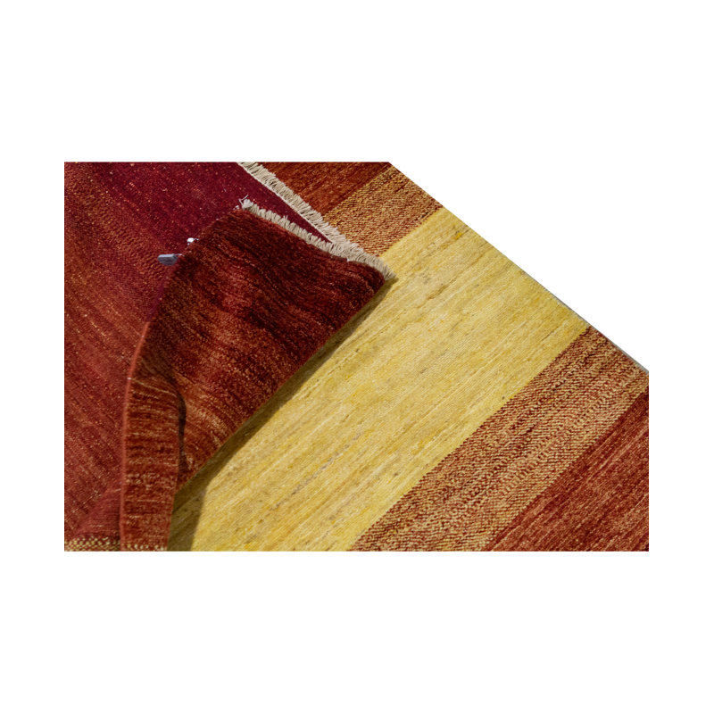 Hand Woven Wool Striped Area Rug