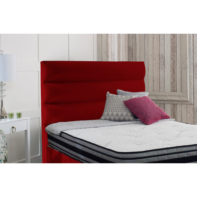 Ashlene Upholstered Headboard, Small Single (2'6), Red