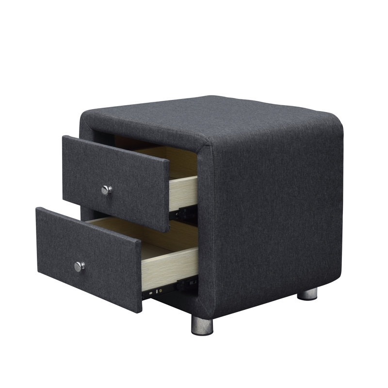 Gravois 52cm W Manufactured Wood Bedside Table