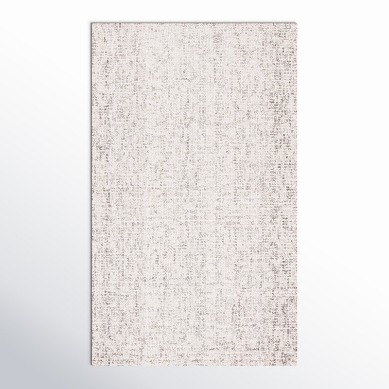Tapis gris / ivoire Evett, Rectangle de 5 pi x 8 pi