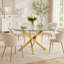 Table basse ovale en verre 39,37 pouces avec pieds-953189319