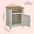 Bauman 18" W Farmhouse Nightstand with Storage Cabinet and Open Shelf-111297449-111297451