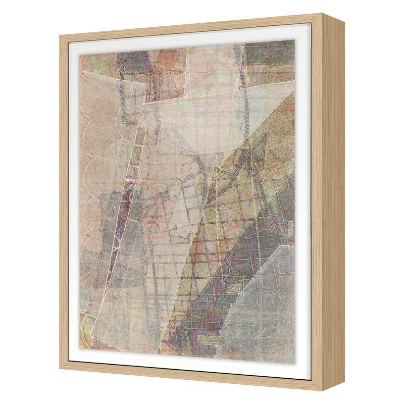 Hungerford Print by Susan Smereka, Nordic Oak, 36" H x 26" W x 1.5" D