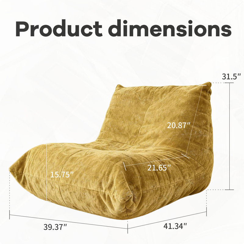 Fauteuil à billes ergonomique 5 directions, Coton jaune