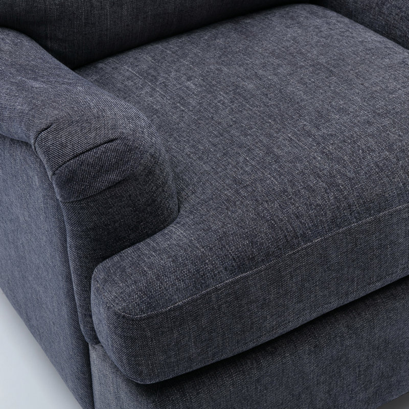 Fauteuil en polyester 34,5 po Courchevel, Marine