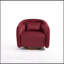 Fauteuil d'appoint pivotant avec assise rembourrée-131260952