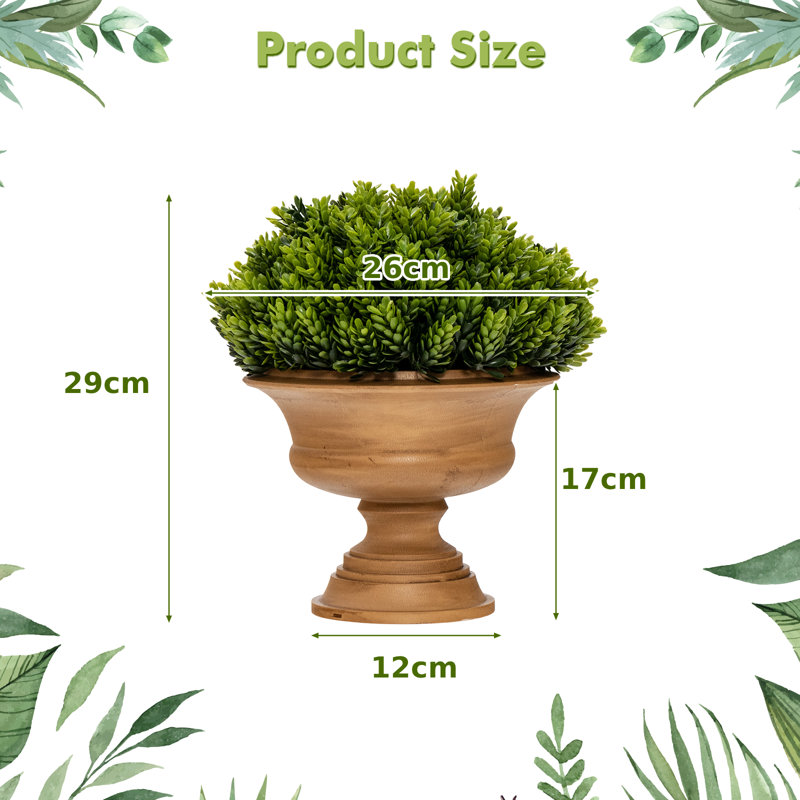 29cm Faux Elephant Ear Plant in Pot