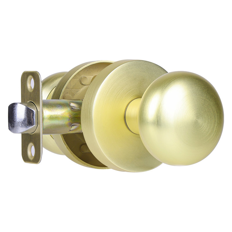 Coolnews Passage Metal Door Knobs, Satin Brass