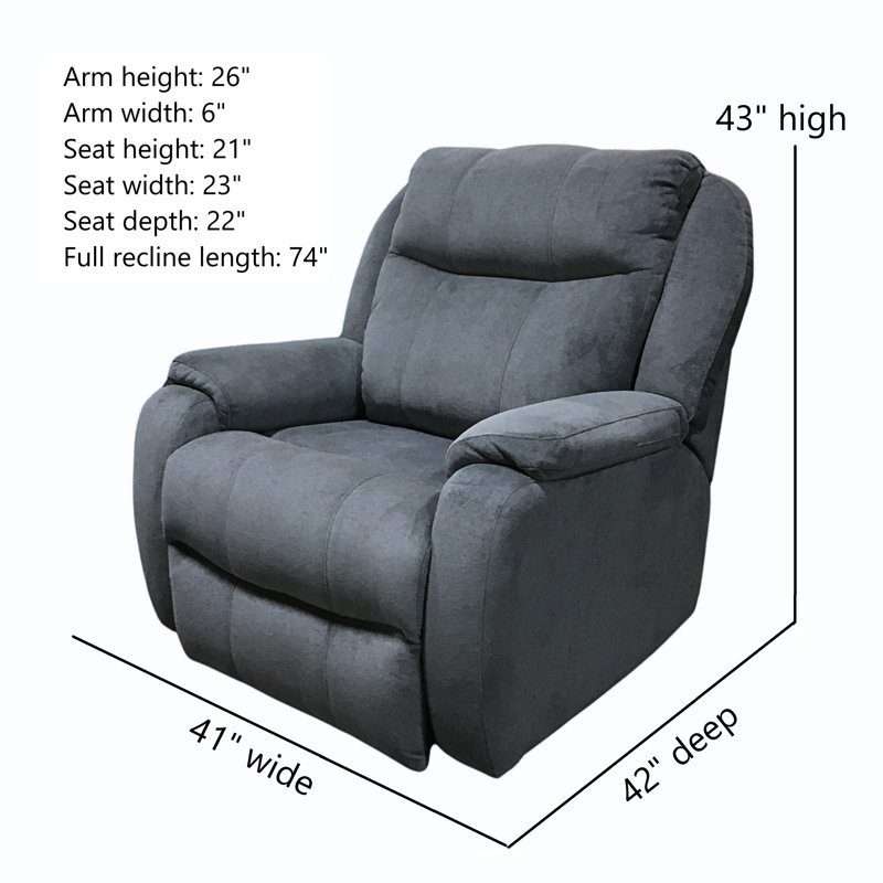 Fauteuil inclinable Hercules, Chenille grise foncée