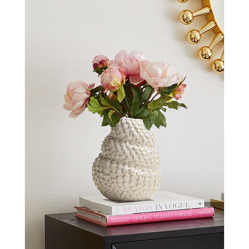 Petit vase à fleurs en céramique, vase décoratif pour la maison