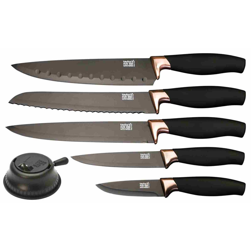 Ensemble de couteau 5 pièces argenté shaw Brooklyn