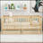 Twin Size Wood Daybed With Fence Guardrails And 2 Drawers, Split Into Independent Floor Bed & Daybed-507379948-507379949