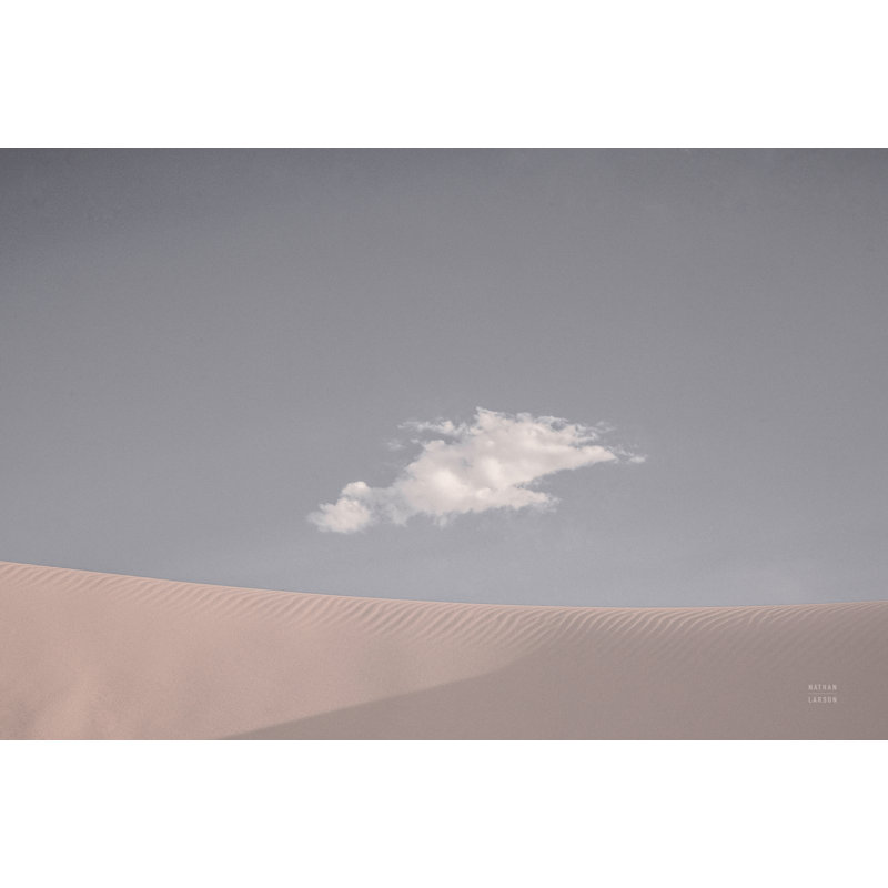 «White Sands Neutral» par Nathan Larson, reproduction, H 20 po x l 30 po, Oui, Imprimé avec cadre blanc