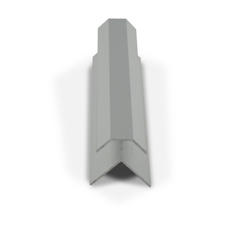 Caniveau de coin extérieur en aluminium 90 degrés Outwater 1/2 po, longueur 12 pi, coupé à (3) pièces de 48 po