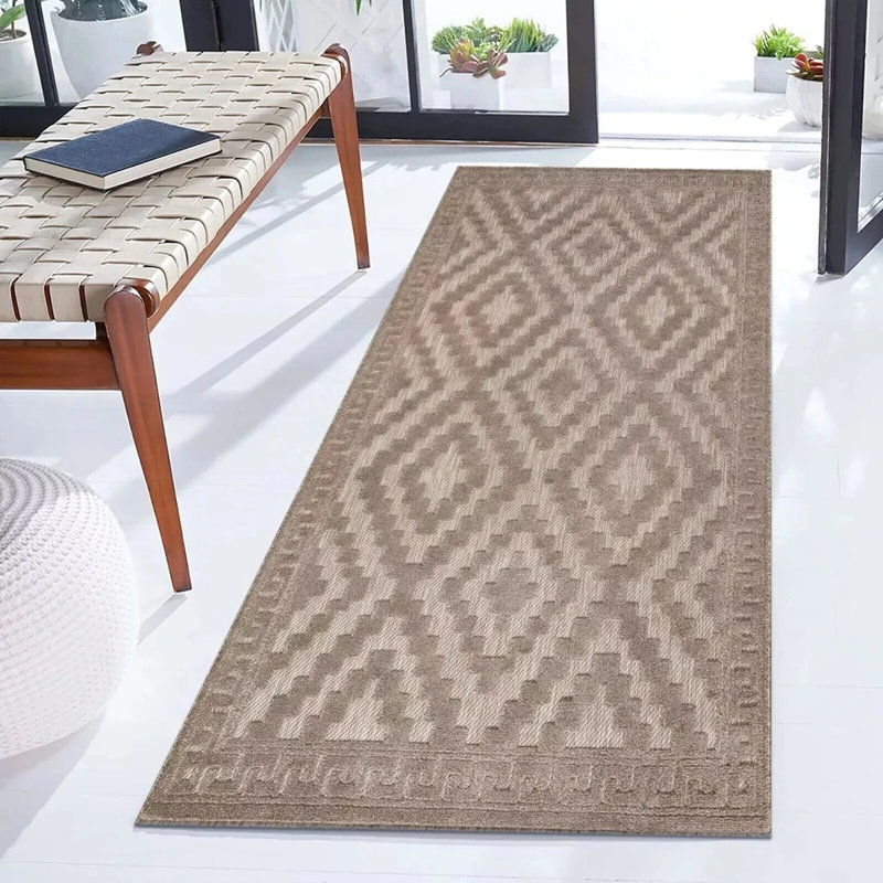 Avon Rug Beige Large Area Rug, Non Slip Hallway Runner, Soft Carpet Door Mat for Living Room, Bedroom & Kitchen