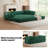 78.7" Large 5 in 1 Sofa Bed Convertible, No Tools Assembly Sleeper Sofa, Modern FrameLess Boneless Couch, Washable Corduroy Couch, Oversized for Small Space, 2 Pillows Included, Green-222128068