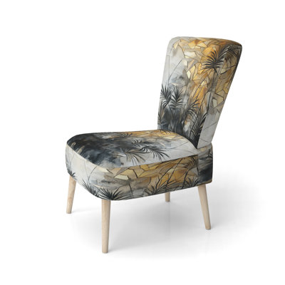 Palm Trees Accent Chair - Lush Tropical Palm Tree Forest Side Chair