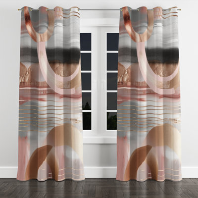 Aum - Modern Blackout Grommet Curtain - 1 panel