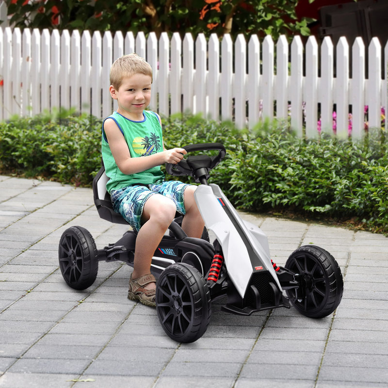 Aosom Go Kart, White