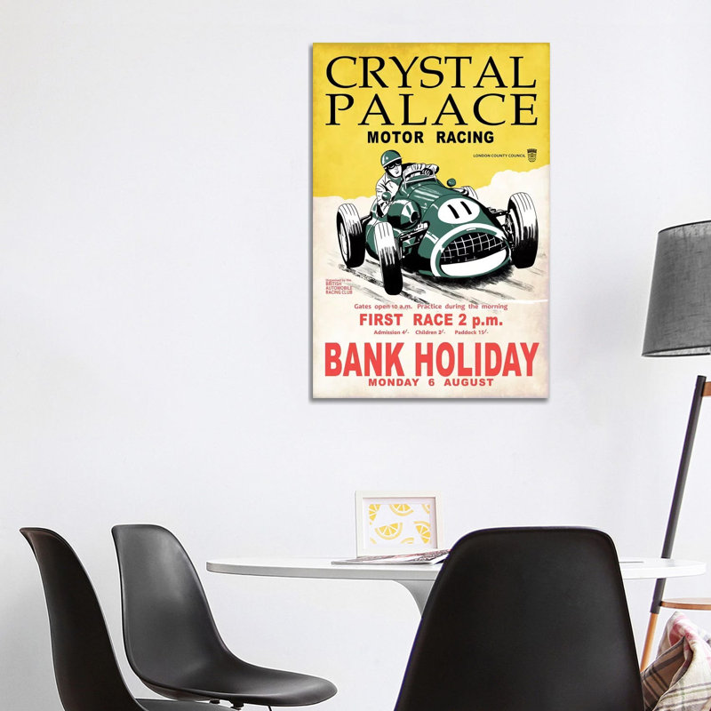 Crystal Palace Racing II by Mark Rogan - Print on Canvas, Wrapped Canvas, 101.6cm H x 66.04cm W x 3.81cm D