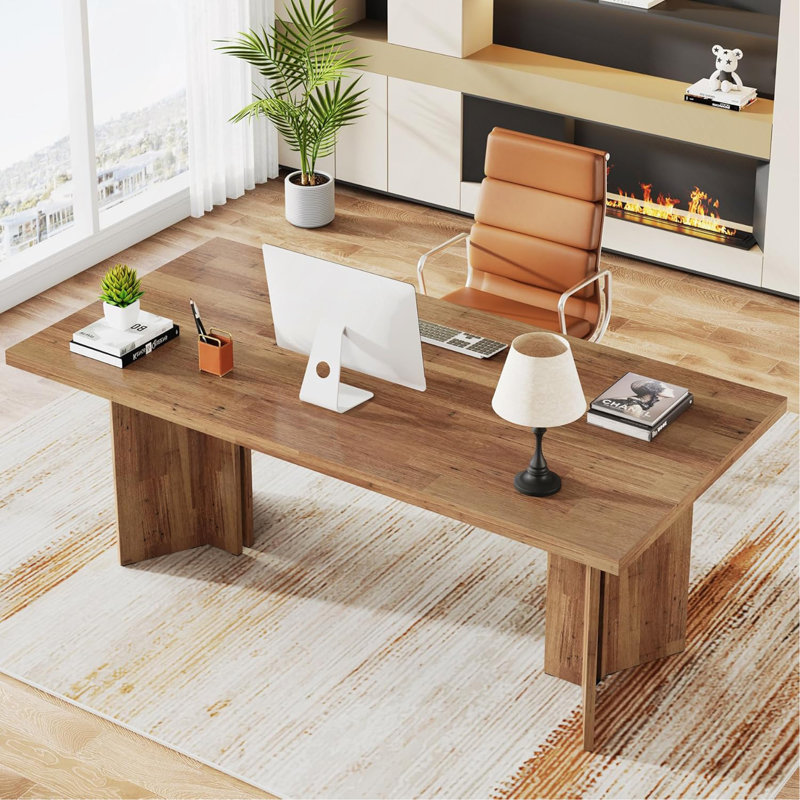 Bureau de direction 63 po Farmhouse, Noyer brun