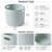 2 Pack Plastic Basket Set-612049685