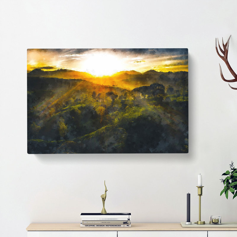 Sunlight over the Countryside - Wrapped Canvas, 40cm H x 60cm W x 3cm D