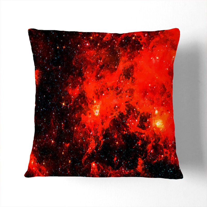 Square Throw Cushion, 55cm H x 55cm W x 20cm D, Black