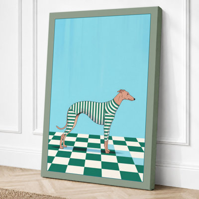 Geometric Horse Minimalist 1 Piece Wrapped Canvas Wall Art